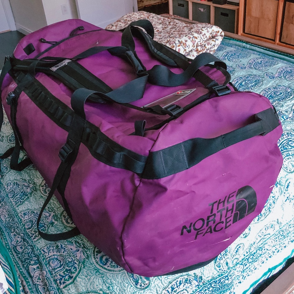 North Face Base Camp Duffel Bag Purple XL